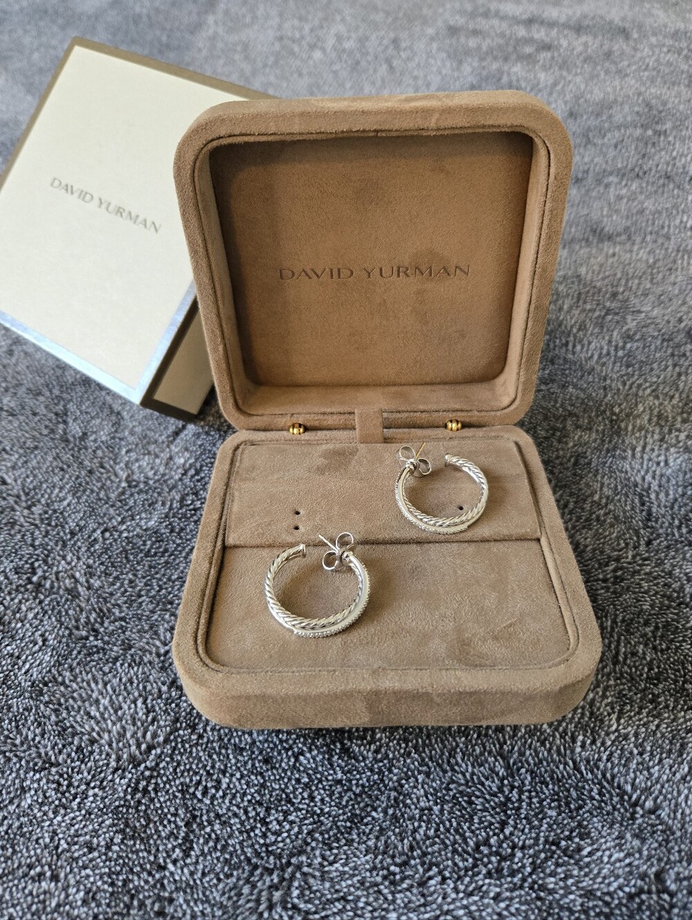 David Yurman CROSSOVER HOOP EARRINGS